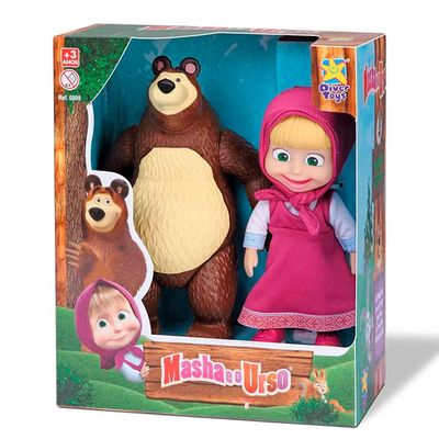 Bonecos Masha e o Urso Divertoys 8117