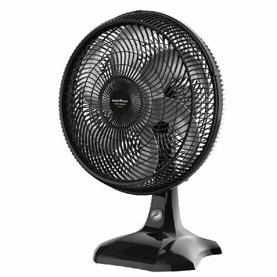 Ventilador de Mesa 40cm 6 Pás Maxx Force Britânia BVT400 Preto com Prata 127V