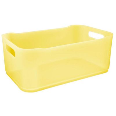 Cesta Grande Fit Coza com Alça 10820 Amarela