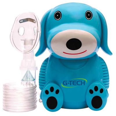 Nebulizador de Ar Comprimido G-Tech NebDog Bivolt Azul