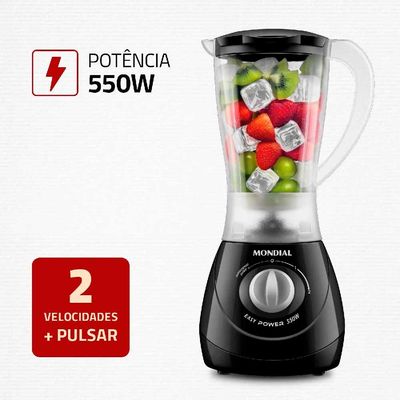 Liquidificador Mondial L550 Preto 127V