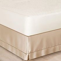 Saia Cama Solteiro Box Cáqui