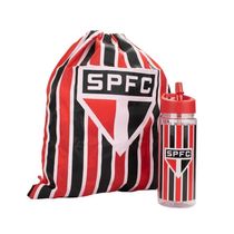 Mochila Saco Com Garrafa São Paulo 450ml Oficial