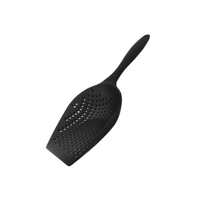 Colher Escorredor Multiuso Escumadeira Preto 30cm