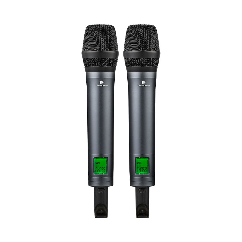 Microfone Sem Fio Duplo Harmonics HSF-300 - AC2977
