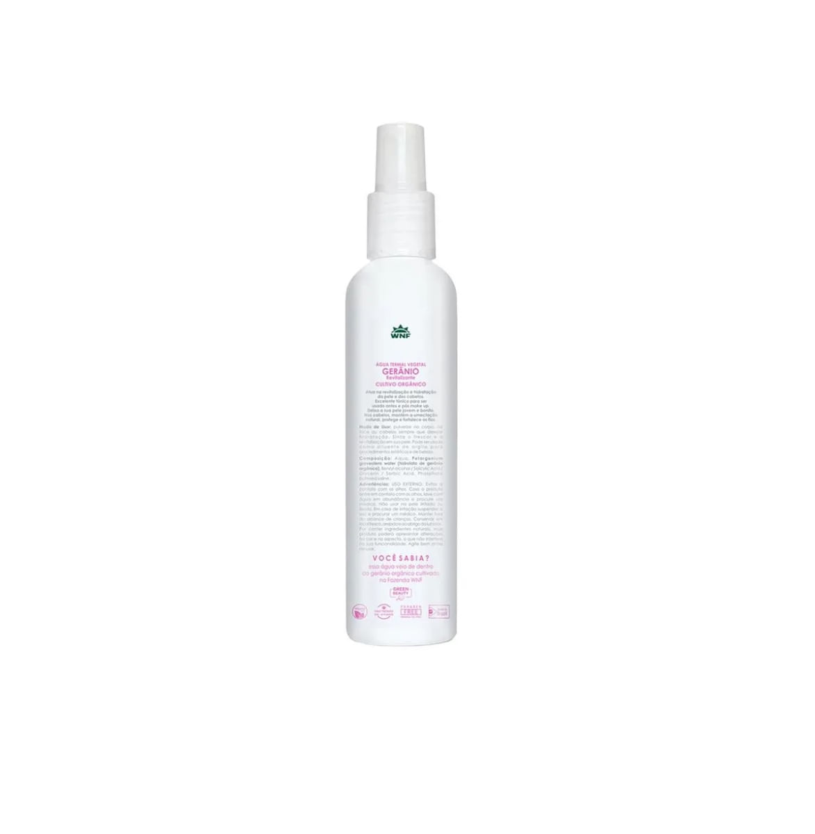 Kit Água Termal Gerânio WNF Pele, Face E Cabelos 200ml 3uni