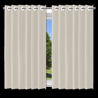 Cortina Blackout Bege c/ ilhos - 280x250cm
