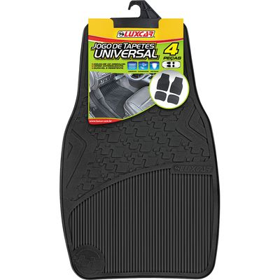 Jogo de Tapete de PVC Automotivo com 4 Peças Universal 4002 Luxcar
