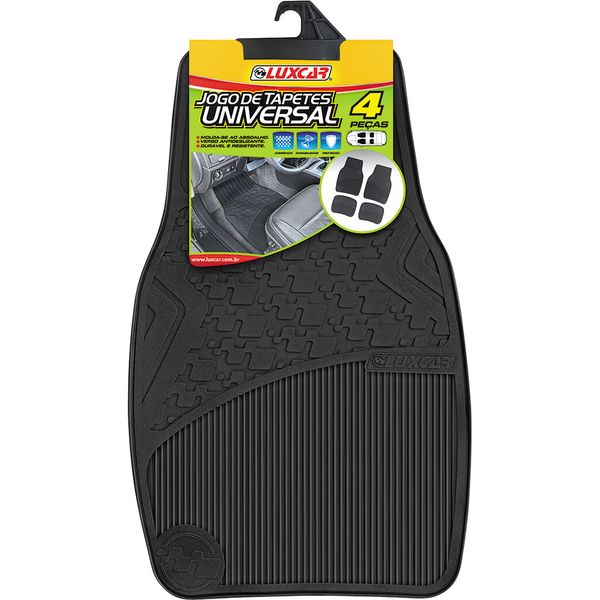 Jogo de Tapete de PVC Automotivo com 4 Peças Universal 4002 Luxcar