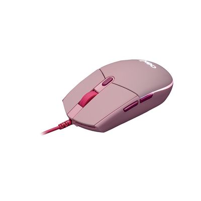 Mouse com Mousepad OEX Vibes MC200 Rosa