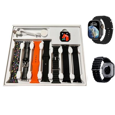 Relogio Smartwatch Hw Ultra Mini2 41mm +7 Pulseiras Com Chat GPT - Preto