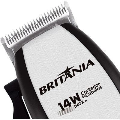 Máquina de Cortar Cabelo Britânia 14W Inox N 127V