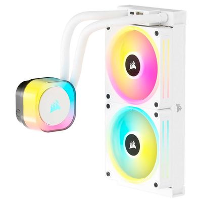 Water Cooler Corsair Icue LINK H100I RGB White Aio 240MM P/ INTEL/AMD RGB Branco - CW-9061005-WW