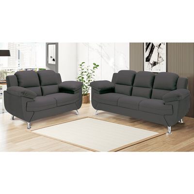 Sofá 2,02 Metros Linoforte Avalon, 3 Lugares, Veludo, Espuma D-33 Cinza