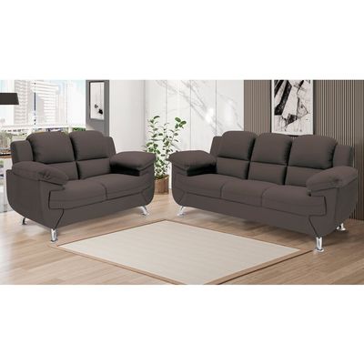 Sofá 2,02 Metros Linoforte Avalon, 3 Lugares, Veludo, Espuma D-33 Capuccino
