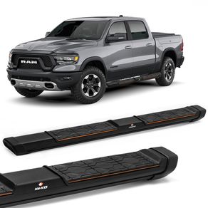 Estribo Lateral Dodge Ram 1500 Box 2021 2022 Preto Keko My Road