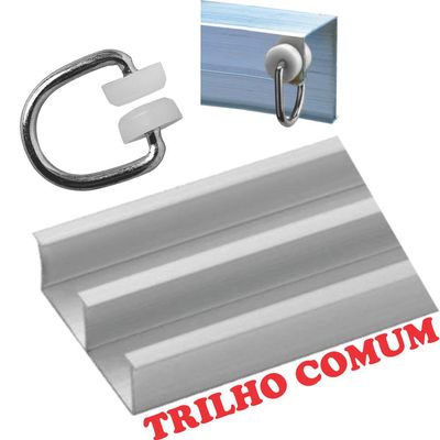 Cortina 4 Mts Sala Quarto Malha com Voal Trilho Comum Baratissima Lilás