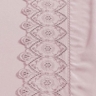 Jogo Cama Lençol Divino Lese Casal 4 Peças - Rosê