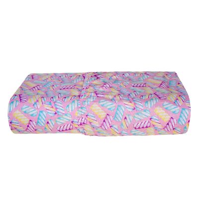 Jogo Cama Lençol Lolli Solteiro Infantil Micropercal 180 Fios 2 Peças - Marshmallow Rosa