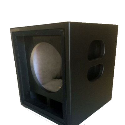 Gabinete de caixa de som 18" quadr. comp. de 18 mm c/ tela