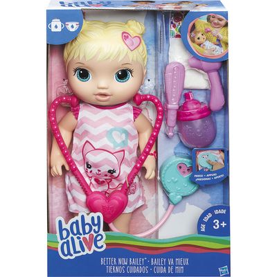 Boneca Baby Alive Cuida de Mim C2691 Hasbro Loira Sortida