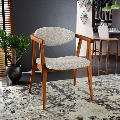Kit 02 Poltronas Decorativa Para Sala De Estar E Recepção Cecília L02 Bouclê Creme - Lyam Decor