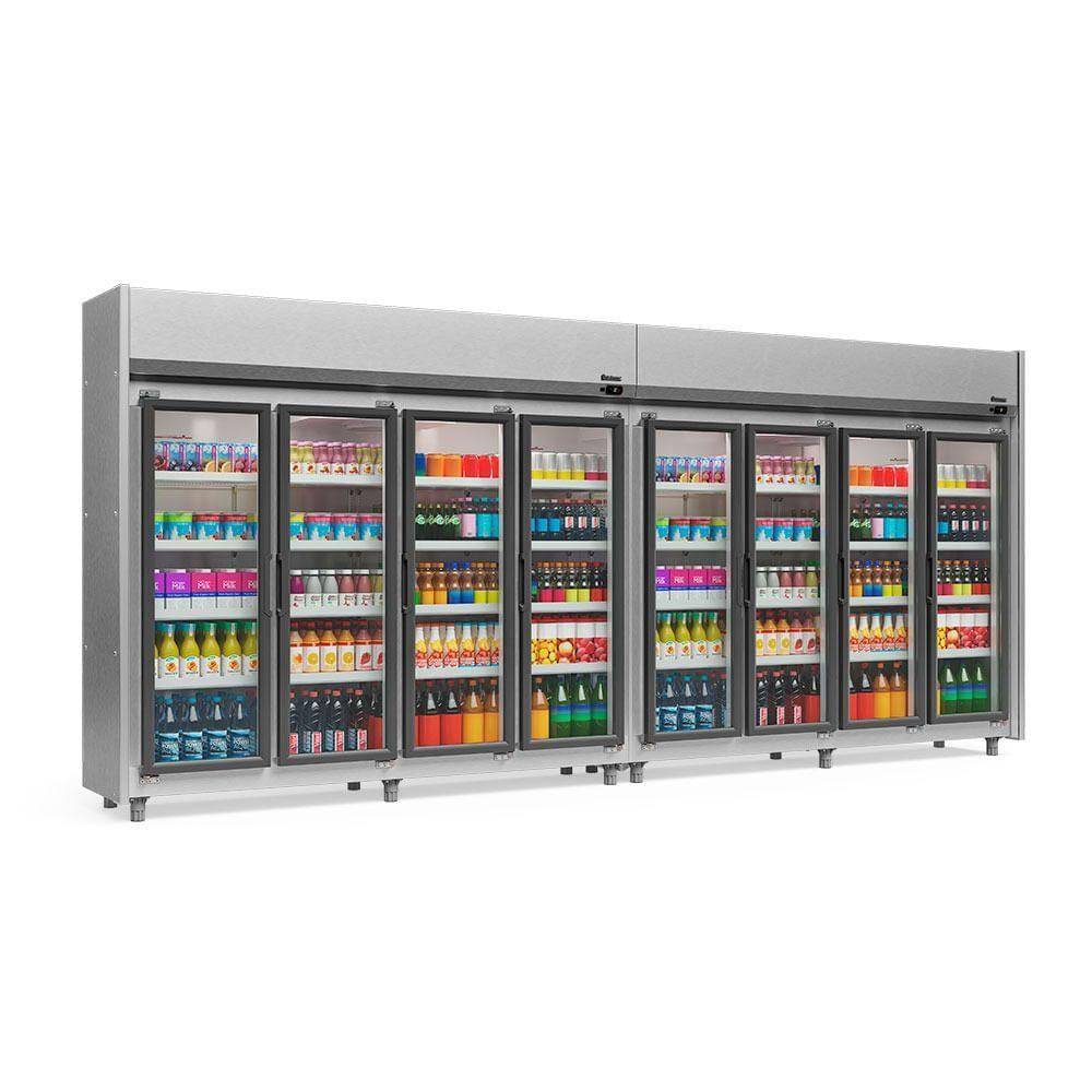 Geladeira/refrigerador 3160 Litros 8 Portas Inox - Gelopar - 220v - Geas-8p Ti