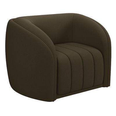 Kit Sofá 04 Lugares Para Sala 292 cm com 02 Poltronas Lazio M03 Veludo Marrom - Lyam Decor