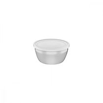 Pote Redondo Tramontina Freezinox em Aço Inox com Tampa Plástica 9 cm 0,3 L