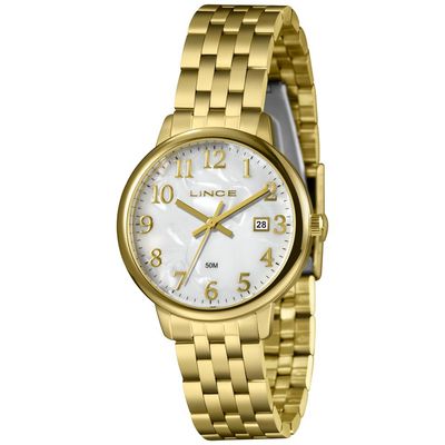 Relógio Lince Feminino Ref:Lrgh194l36 B2kx Casual Dourado