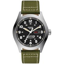 Relógio Fossil Masculino Ref:Fs5977/2kn Solar Militar Prateado