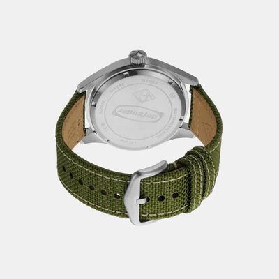 Relógio Fossil Masculino Ref:Fs5977/2kn Solar Militar Prateado