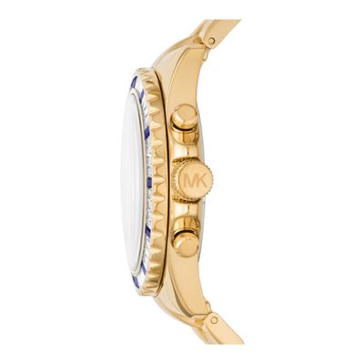 Relógio Michael Kors Feminino Ref:Mk6971/1an Cronógrafo Dourado