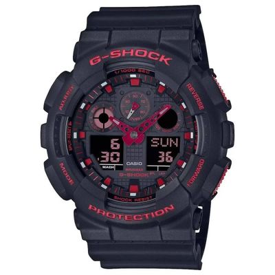 Relógio Casio Masculino Ref:Ga-100bnr-1adr G-Shock Anadigi