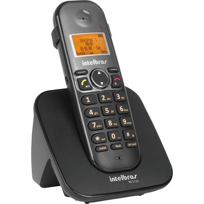 Telefone sem Fio com Identificador e Viva Voz TS5120 Intelbras - Preto