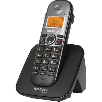 Telefone sem Fio com Identificador e Viva Voz TS5120 Intelbras - Preto