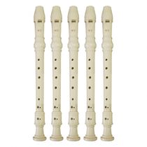 Kit 5 Flautas Doce Germânica FL 20G New York