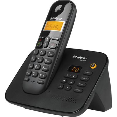 Telefone sem Fio com Identificador e Secretária Intelbras TS3130 Preto