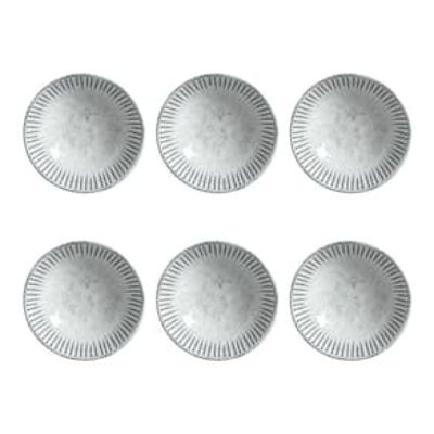 Conjunto de Cumbucas Porto Brasil Linhas Echo Branco 6 peças - 370 ml