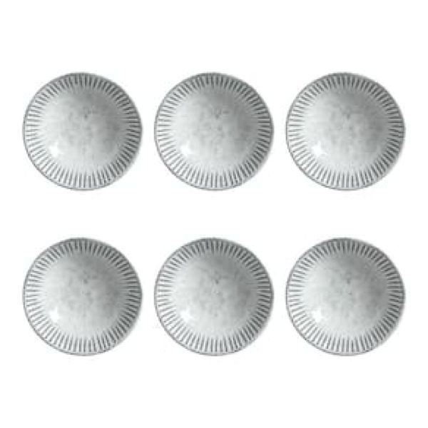 Conjunto de Cumbucas Porto Brasil Linhas Echo Branco 6 peças - 370 ml