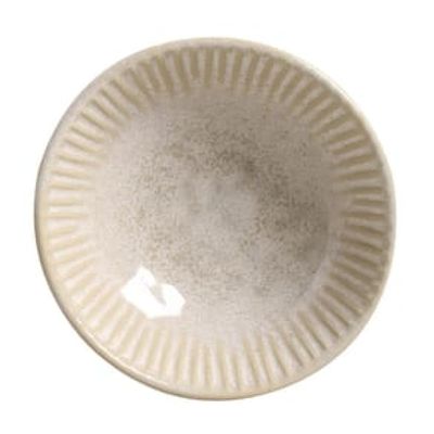 Conjunto de Cumbucas Porto Brasil Cerâmica Linhas Latte Bege 6 peças  370 ml