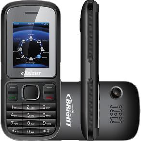 Celular Bright One Desbloqueado Dual Chip Câmera - Preto Menor preço em Celular Bright One Desbloqueado Dual Chip Câmera - Preto