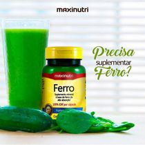 Kit 02 Ferro 100% Idr Maxinutri Com 60 Cápsulas