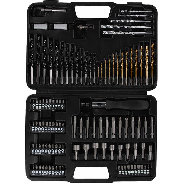 Conjunto de Brocas+Bits 109 Peças com Maleta Bolder