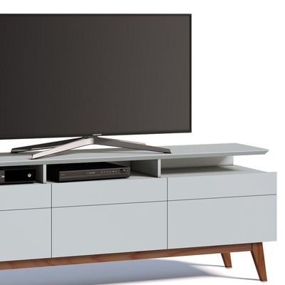 Rack Classic 180cm 3 Gavetas com Prateleira Branco Imcal