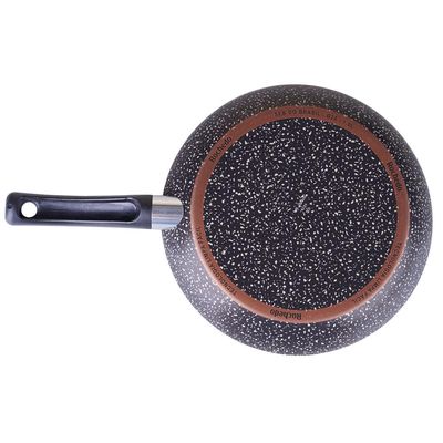 Frigideira Francesa 28cm Antiaderente Stone Pro Rochedo Preta