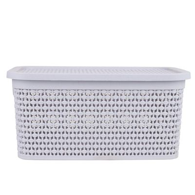 Caixa Organizadora 4L Rattan Rischioto 1111 Areia