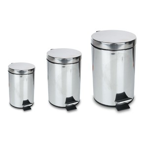 Kit 3 Lixeiras de Inox com Tampa e Pedal é ruim? Kit 3 Lixeiras de Inox com Tampa e Pedal é boa?