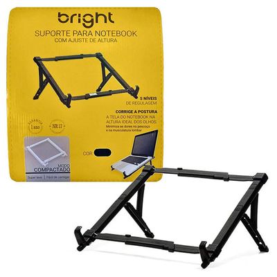 Suporte para Notebook Ajustável Bright Reliza AC578 Preto