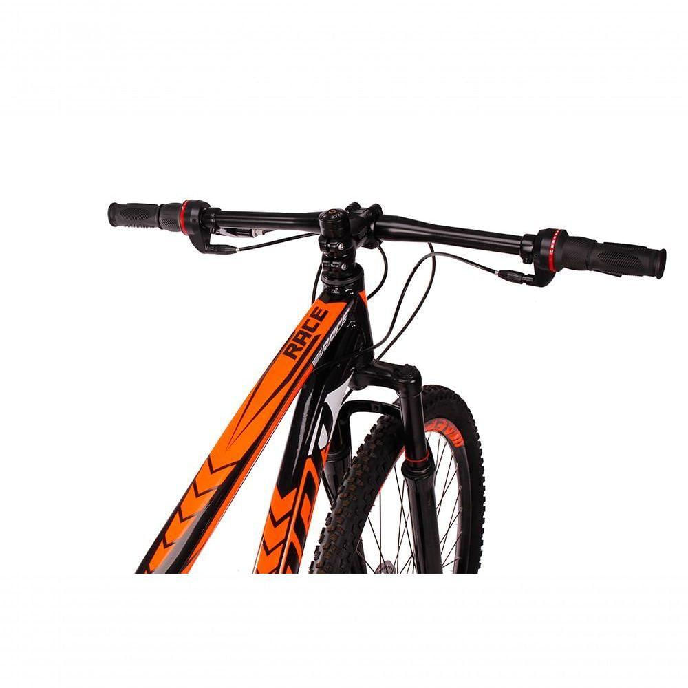 Bicicleta 29 Dropp Race 21V Freio Disco Preto+Laranja